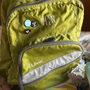 L.L. Bean Olive Green Backpack